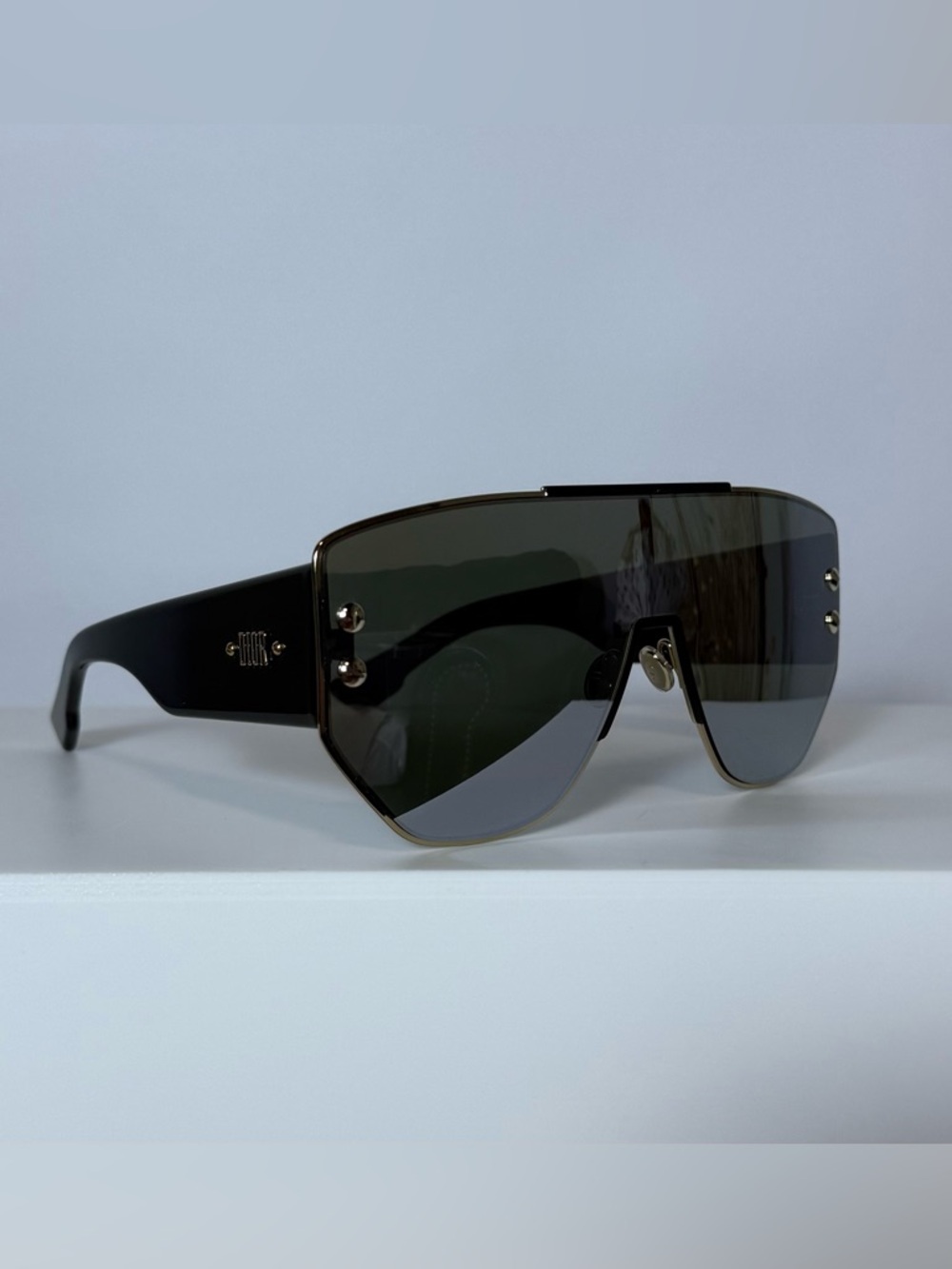 Dior Oversized Shield Sunglasses in Black  Tint
